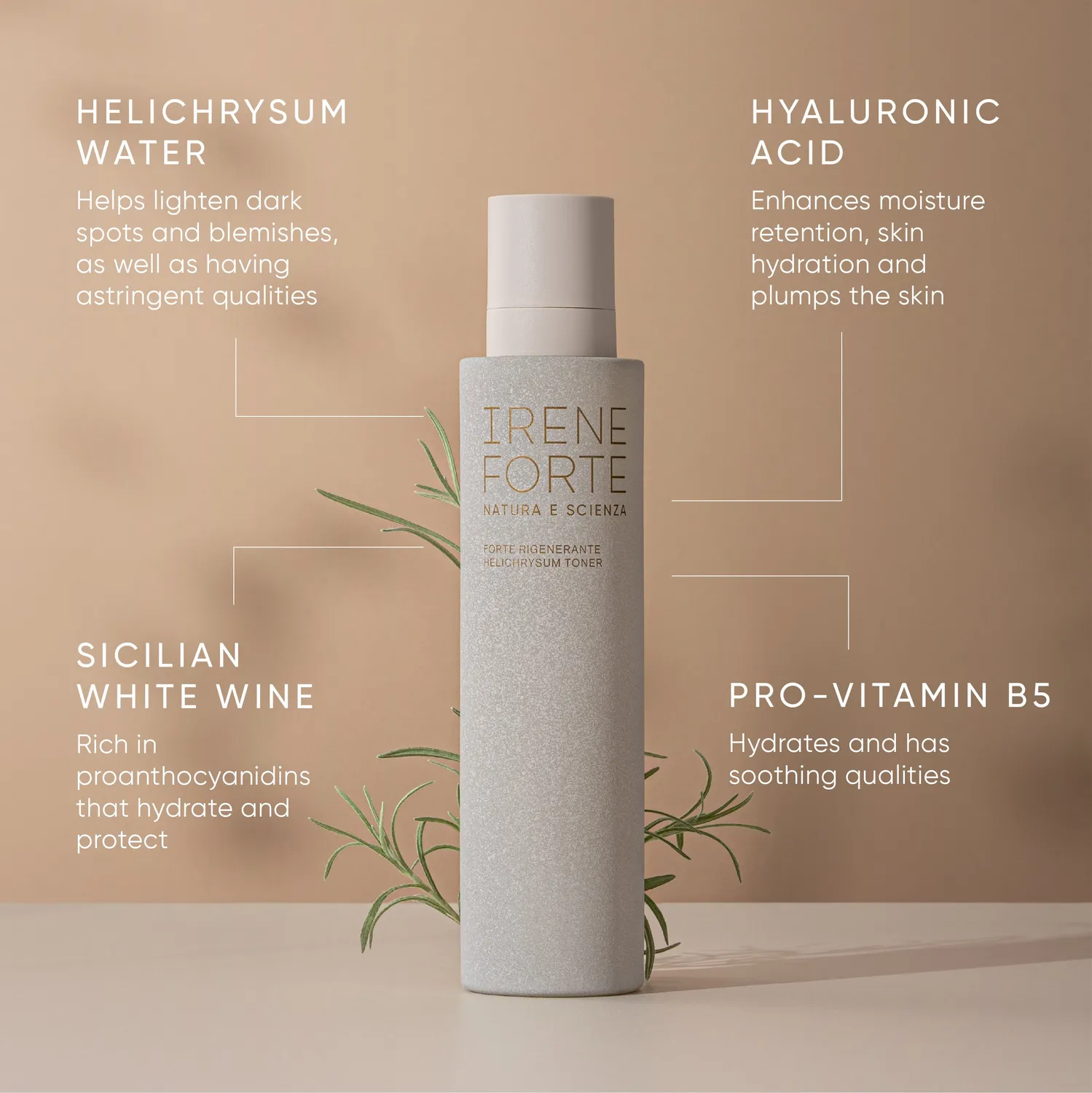 Irene Forte Helichrysum Toner 30 ml Hyaluron