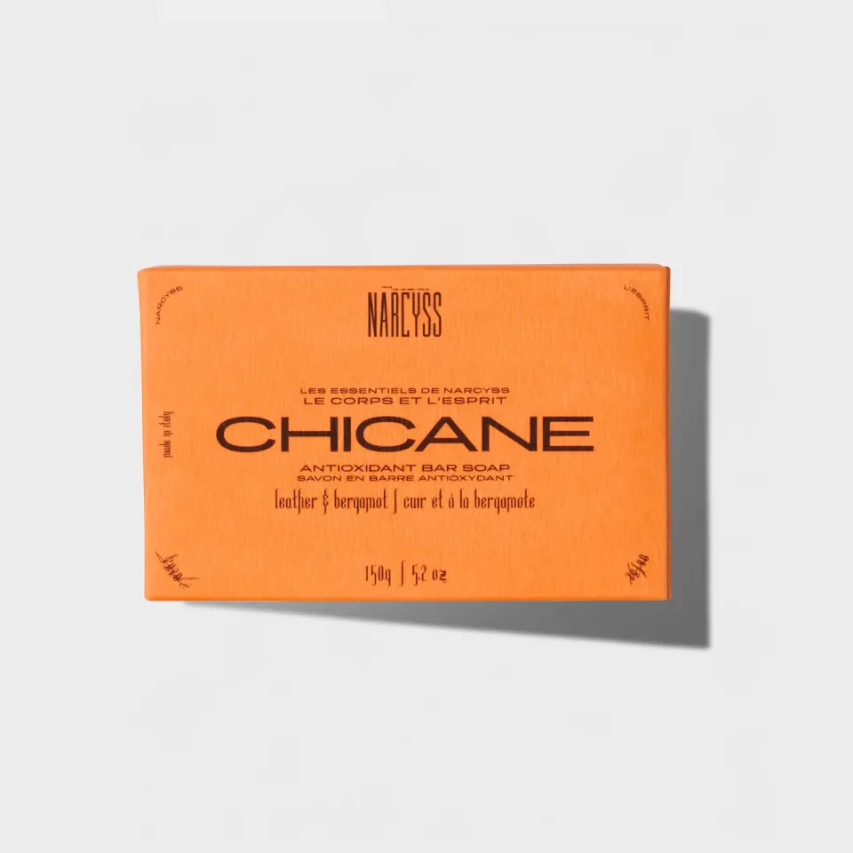 Narcyss Chicane Stückseife Leder-Bergamotte Antioxidant