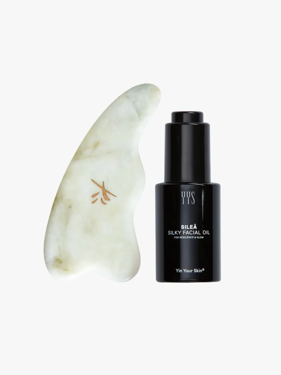 Yin Your Skin Gua Sha Starter Set Öl Stein Anfänger