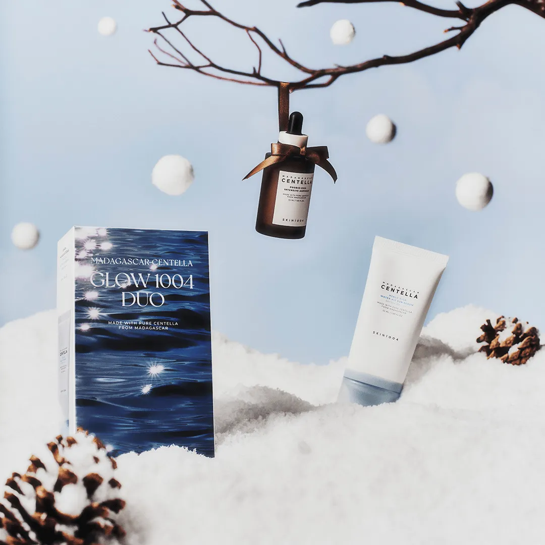 SKIN1004 Glow 1004 Duo Set 2x50ml Ampoule + Sonnenserum