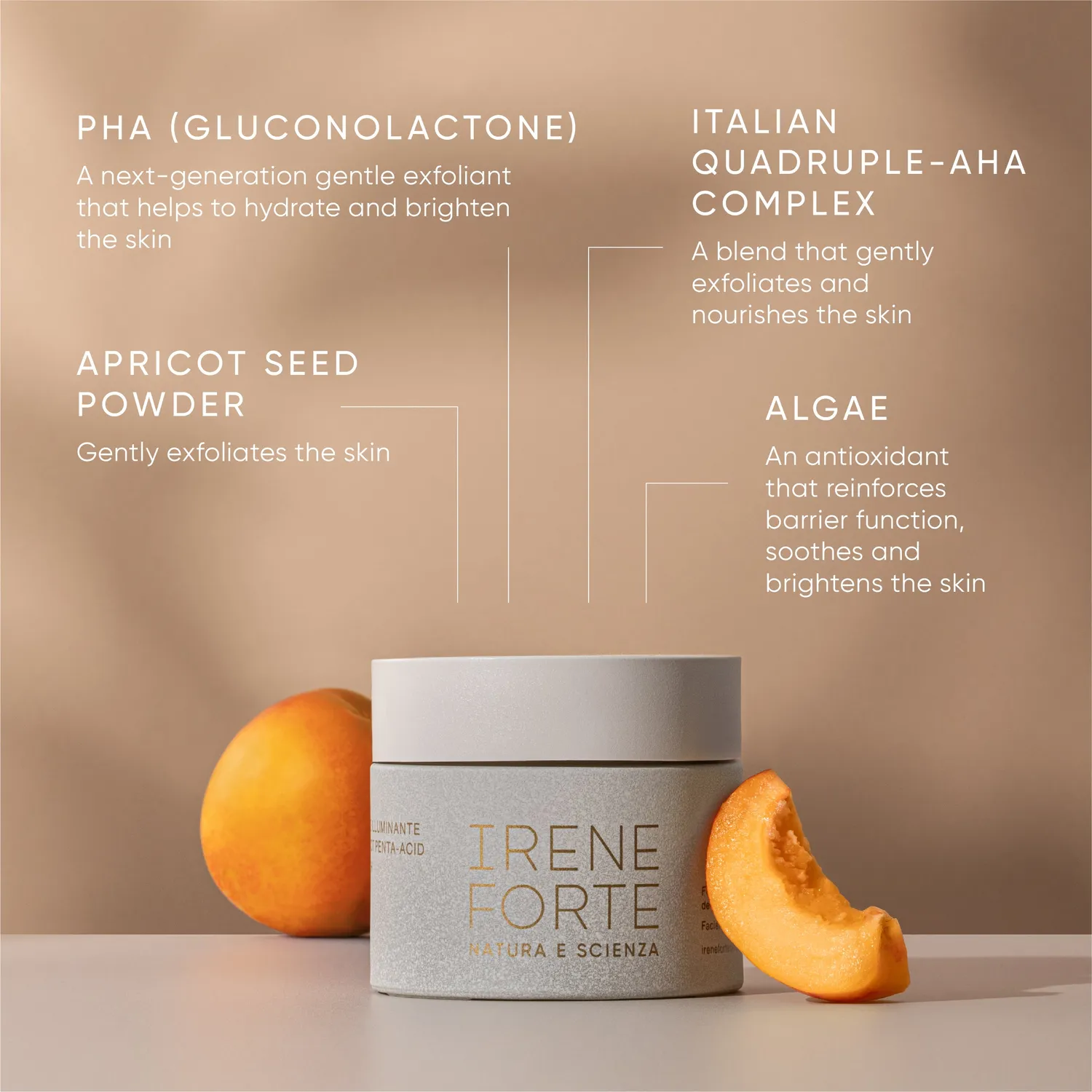 Irene Forte Apricot Penta-Acid Peeling 50 ml Fruchtsäure