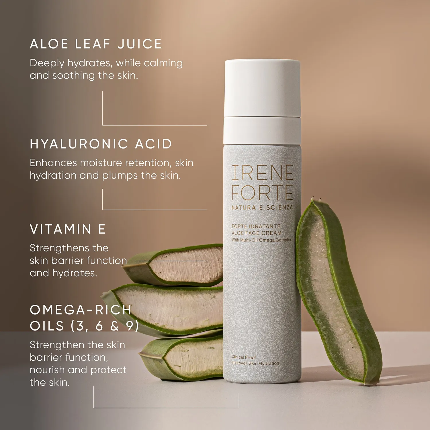 Irene Forte Aloe Face Cream Gesichtscreme 50 ml Refill