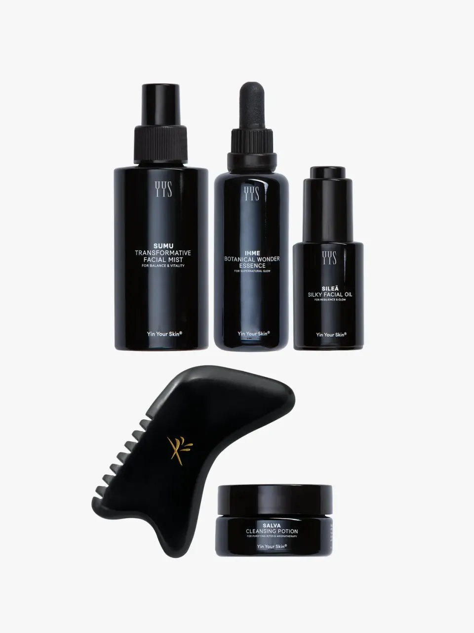 Yin Your Skin Sublime Glow Pflegeset 5-teilig Gua Sha