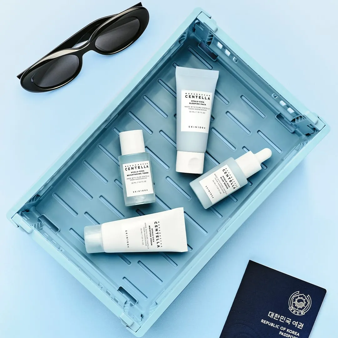 SKIN1004 Hyalu-Cica Travel Kit Reiseset 4-teilig feucht