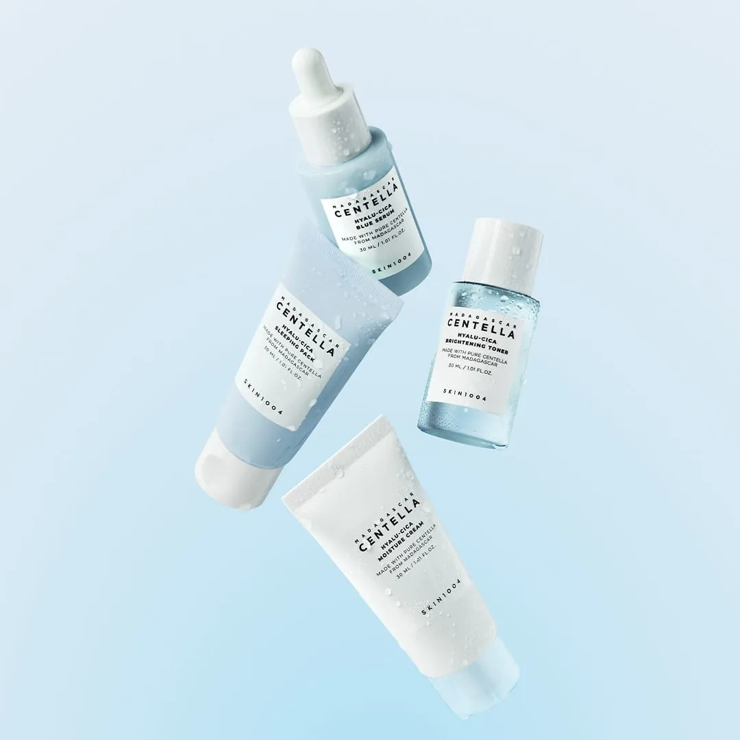 SKIN1004 Hyalu-Cica Travel Kit Reiseset 4-teilig feucht