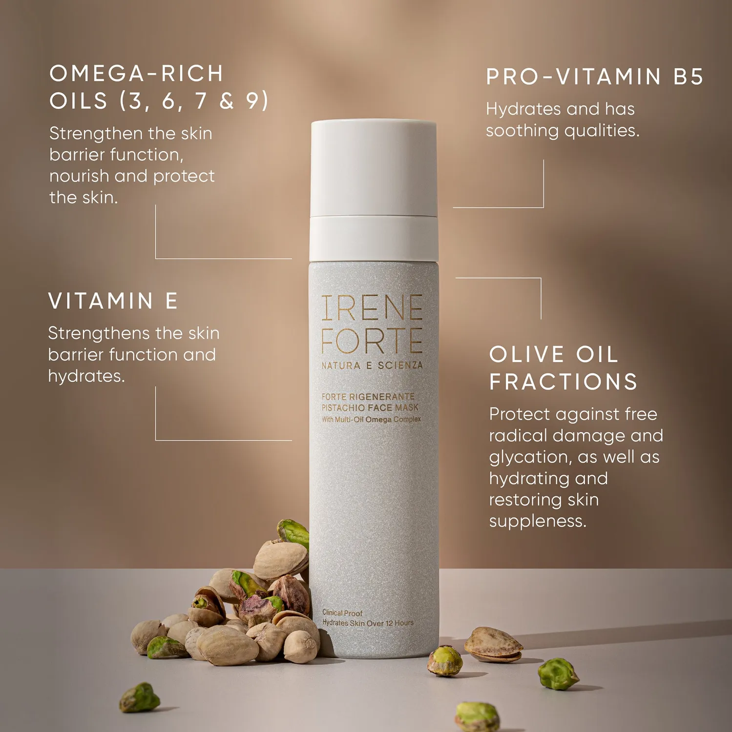 Irene Forte Pistazien Maske 50 ml Omega-Öl